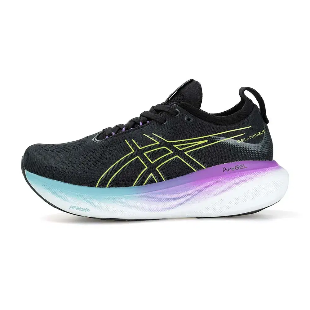 Wmns Gel Nimbus 25 'Black Glow Yellow' 1