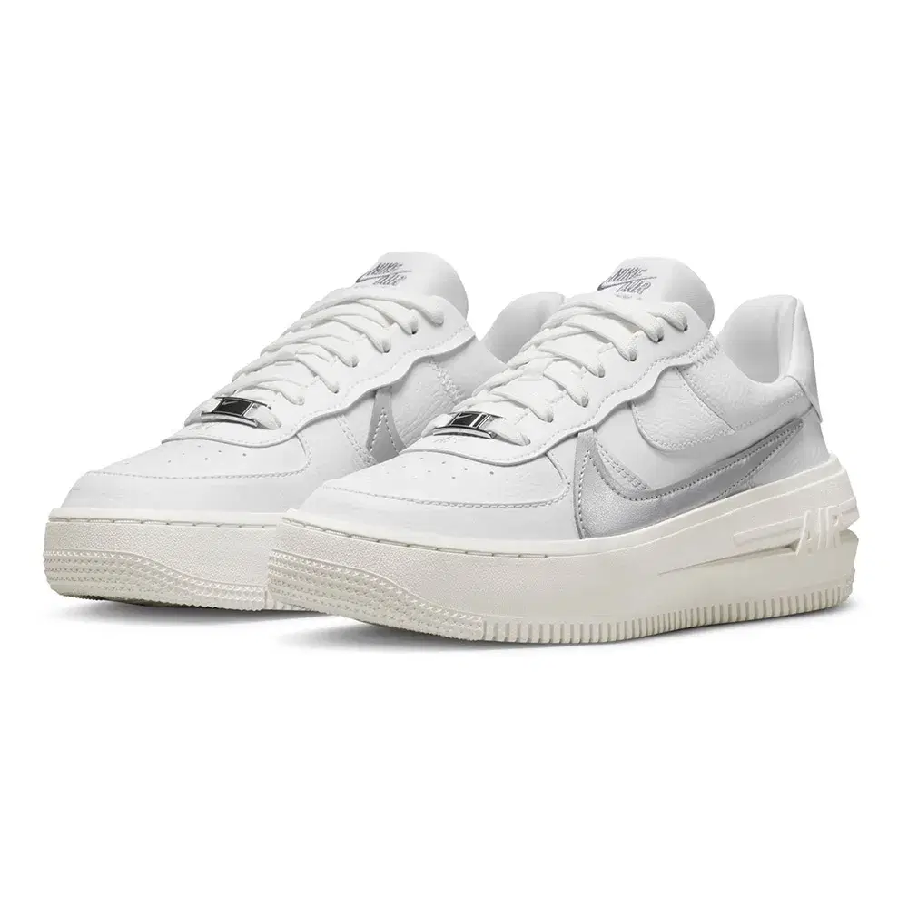Wmns Air Force 1 PLT.AF.ORM 'White Metallic Silver' 5