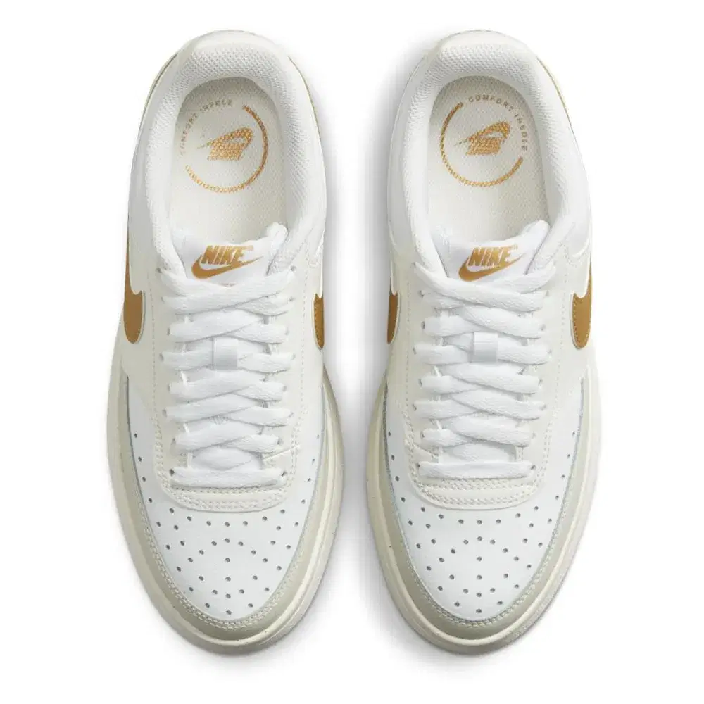 Wmns Court Vision Alta 'Sail Metallic Gold' 4