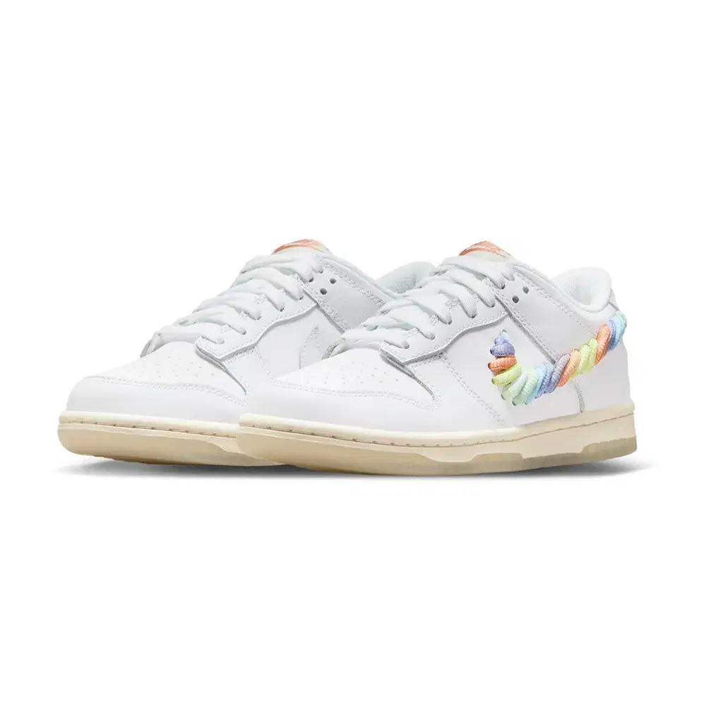 Dunk Low GS 'Rainbow Lace Swoosh' 5