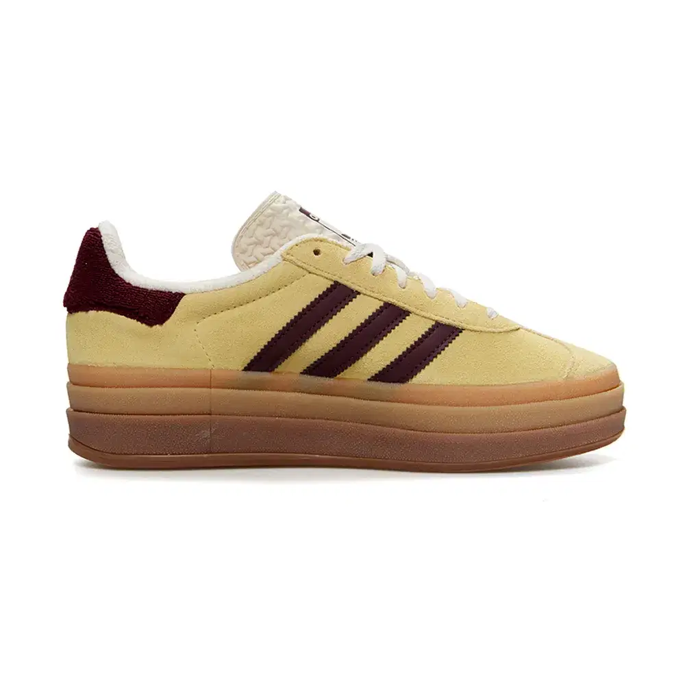 Wmns Gazelle Bold 'Almost Yellow Maroon' 3