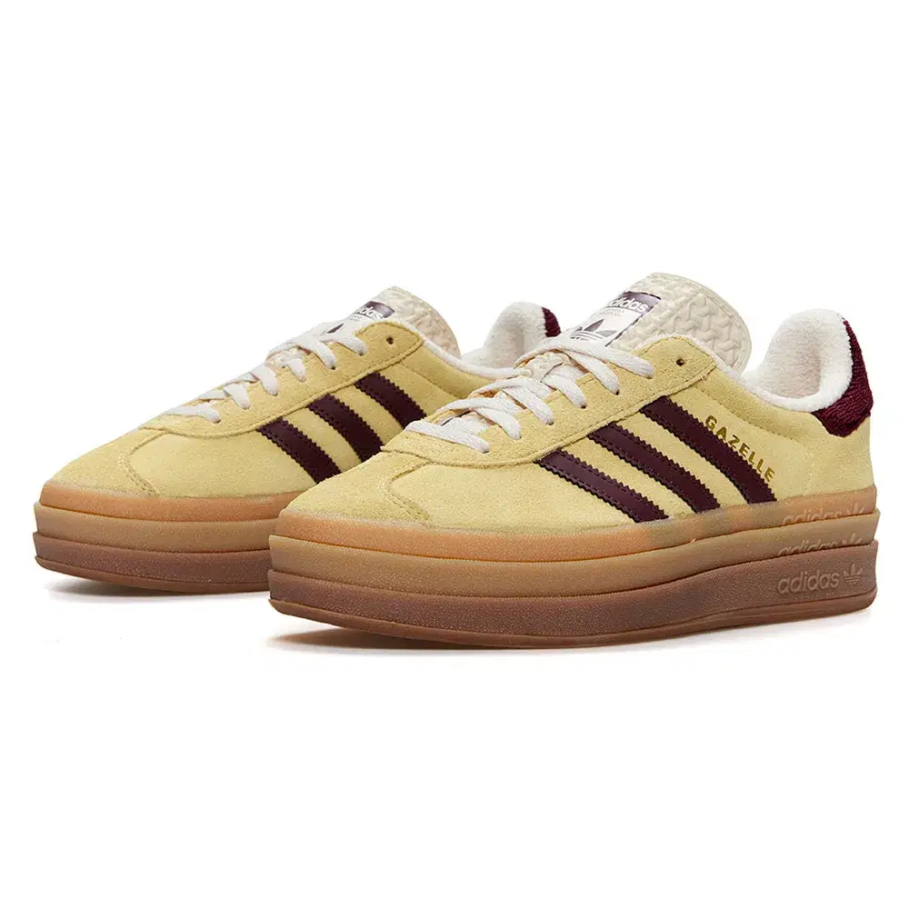Wmns Gazelle Bold 'Almost Yellow Maroon' 5
