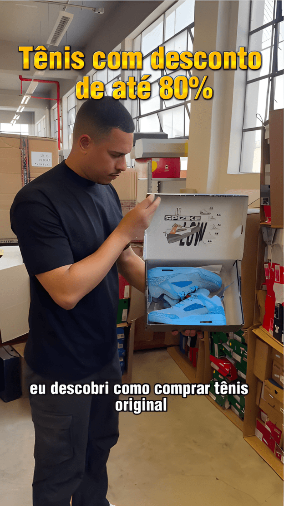 Descobri como comprar tênis no precinho original