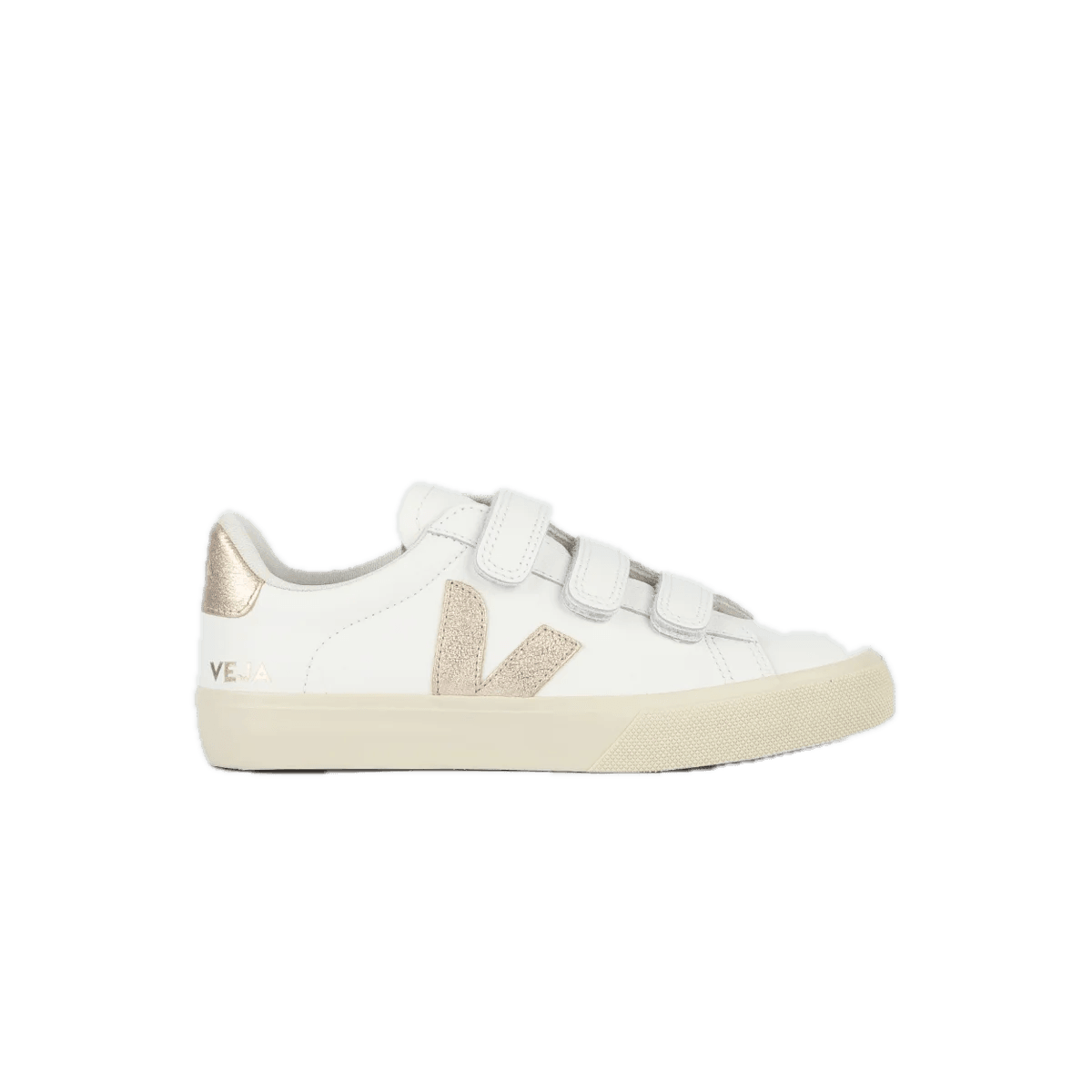 Veja Recife Logo Chromefree Leather Extra White Platine