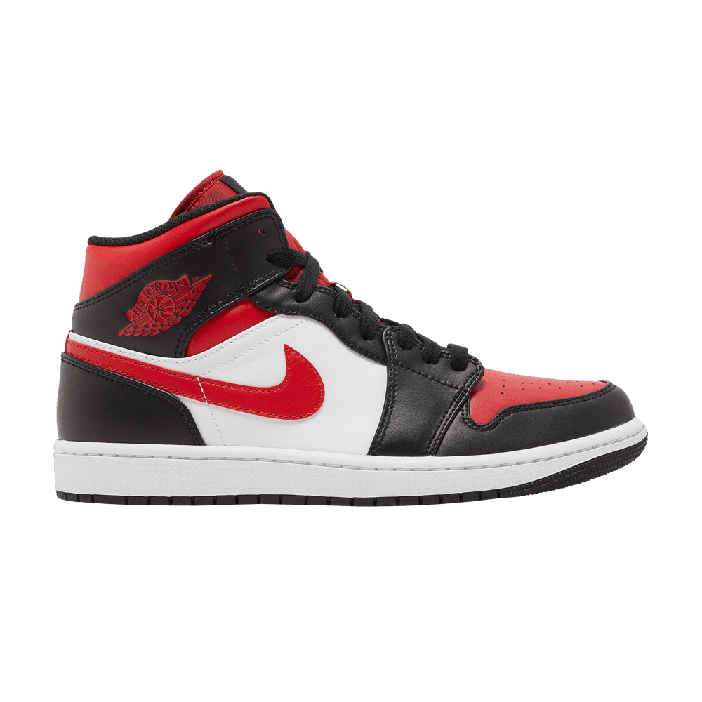 Air Jordan 1 Mid 'Bred Toe'