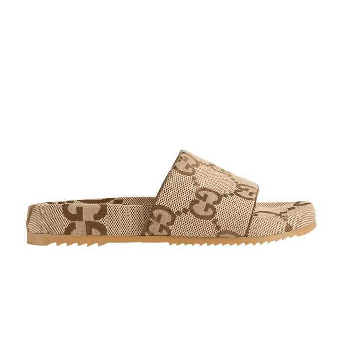 Gucci GG Canvas Slide Sandal 'Camel Monogram'