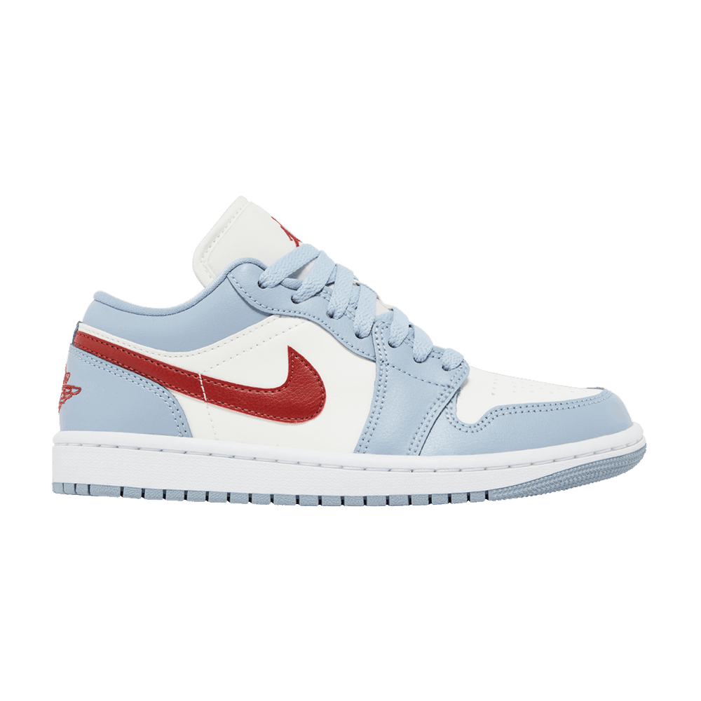 Wmns Air Jordan 1 Low 'Blue Whisper Dune Red'