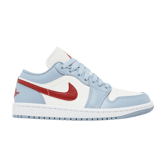 Wmns Air Jordan 1 Low 'Blue Whisper Dune Red'