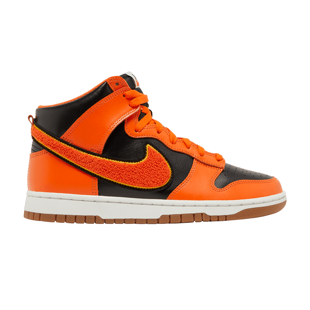 Nike Dunk High 'Chenille Swoosh - Safety Orange'