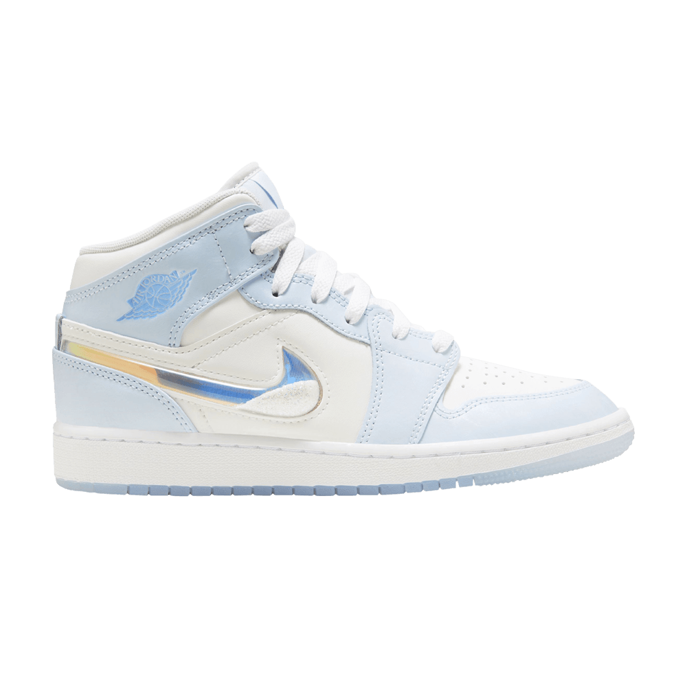 Air Jordan 1 Mid SE GS 'Glitter Swoosh'