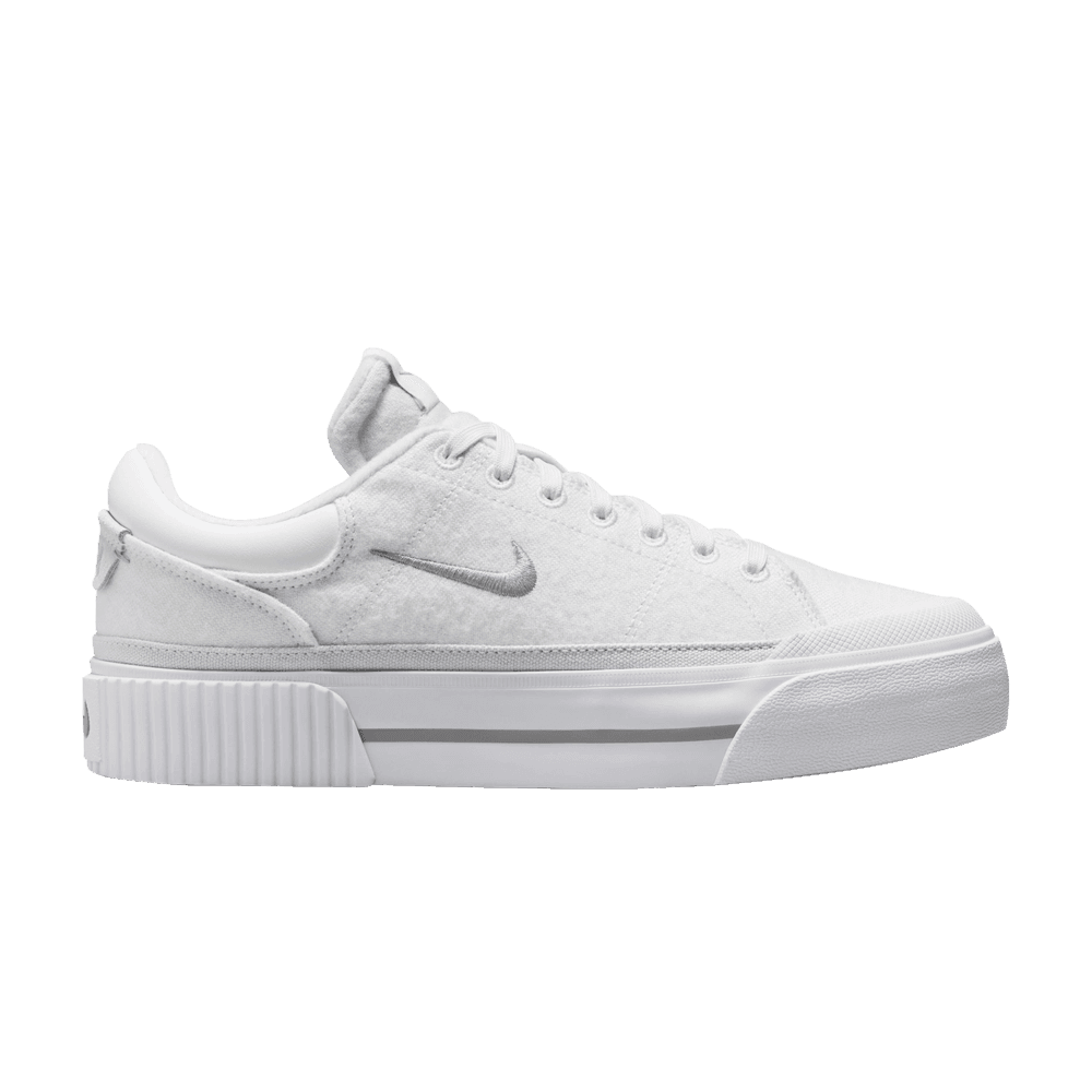 Wmns Court Legacy Lift 'White Light Smoke Grey'