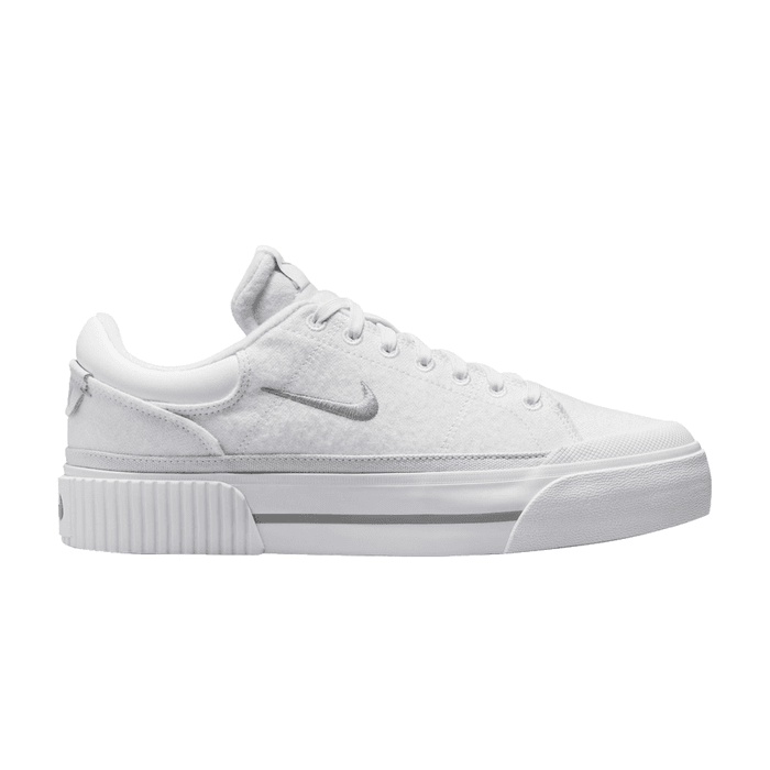 Wmns Court Legacy Lift 'White Light Smoke Grey'