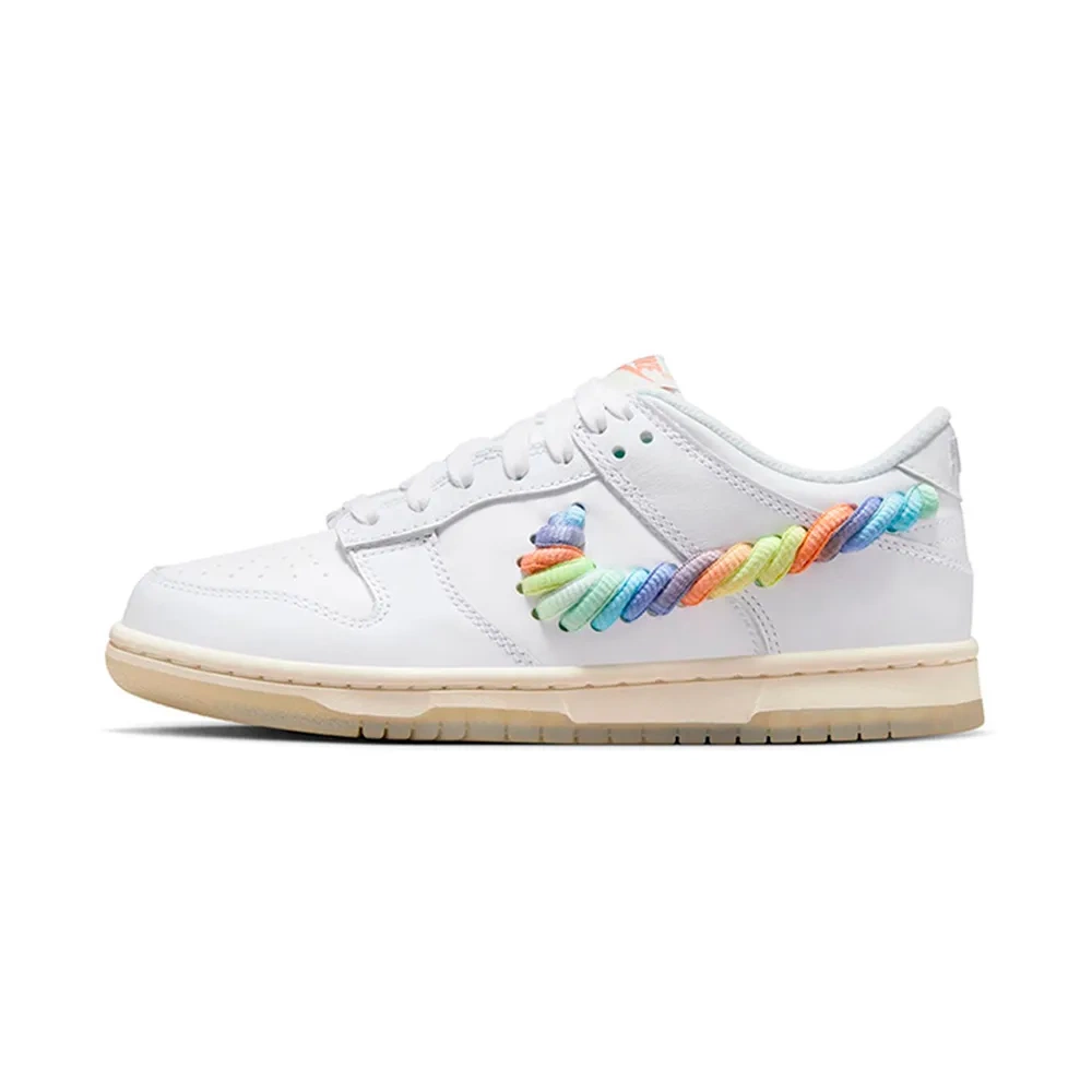 Dunk Low GS 'Rainbow Lace Swoosh'