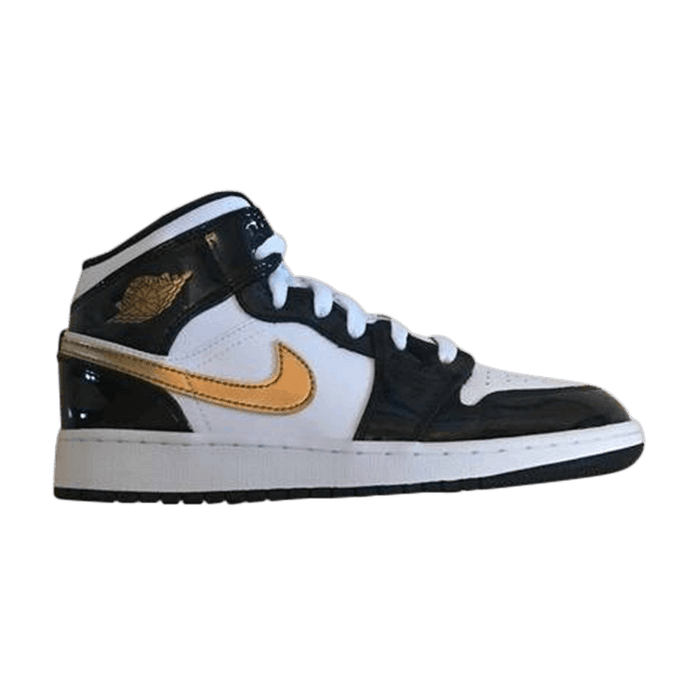 Air Jordan 1 Mid SE GS 'Black Gold'