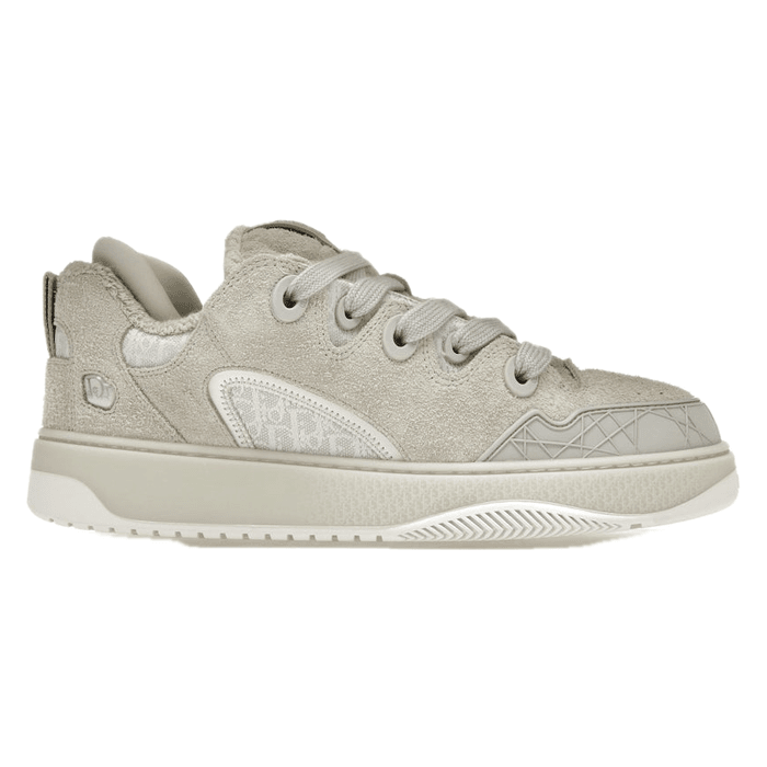ERL Cream Suede with White and Cream Dior Oblique Jacquard