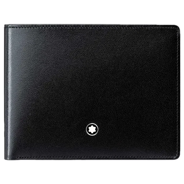 Carteira em Couro Preto Montblanc Meisterstuck